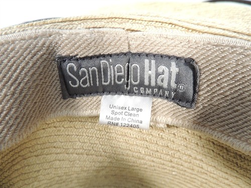 Cappello San Diego Co. Donna Unisex Grande El Campo Tesa 5" Cappello Sole in Marrone Brindisi - Foto 4 di 4