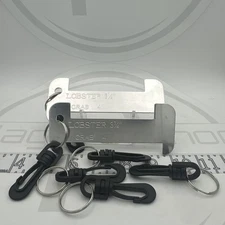 Scuba Diving 5" Aluminum Lobster Crab Gauge 2 Pack W/ 4Extra Clips (Not Promar)