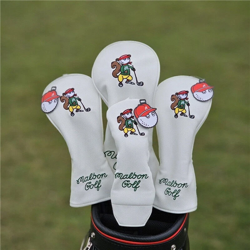 Squirrel Malbon Golf Driver Fairway Wood Hybrid Headcover 135X Party Gifts. - Image 3 of 4
