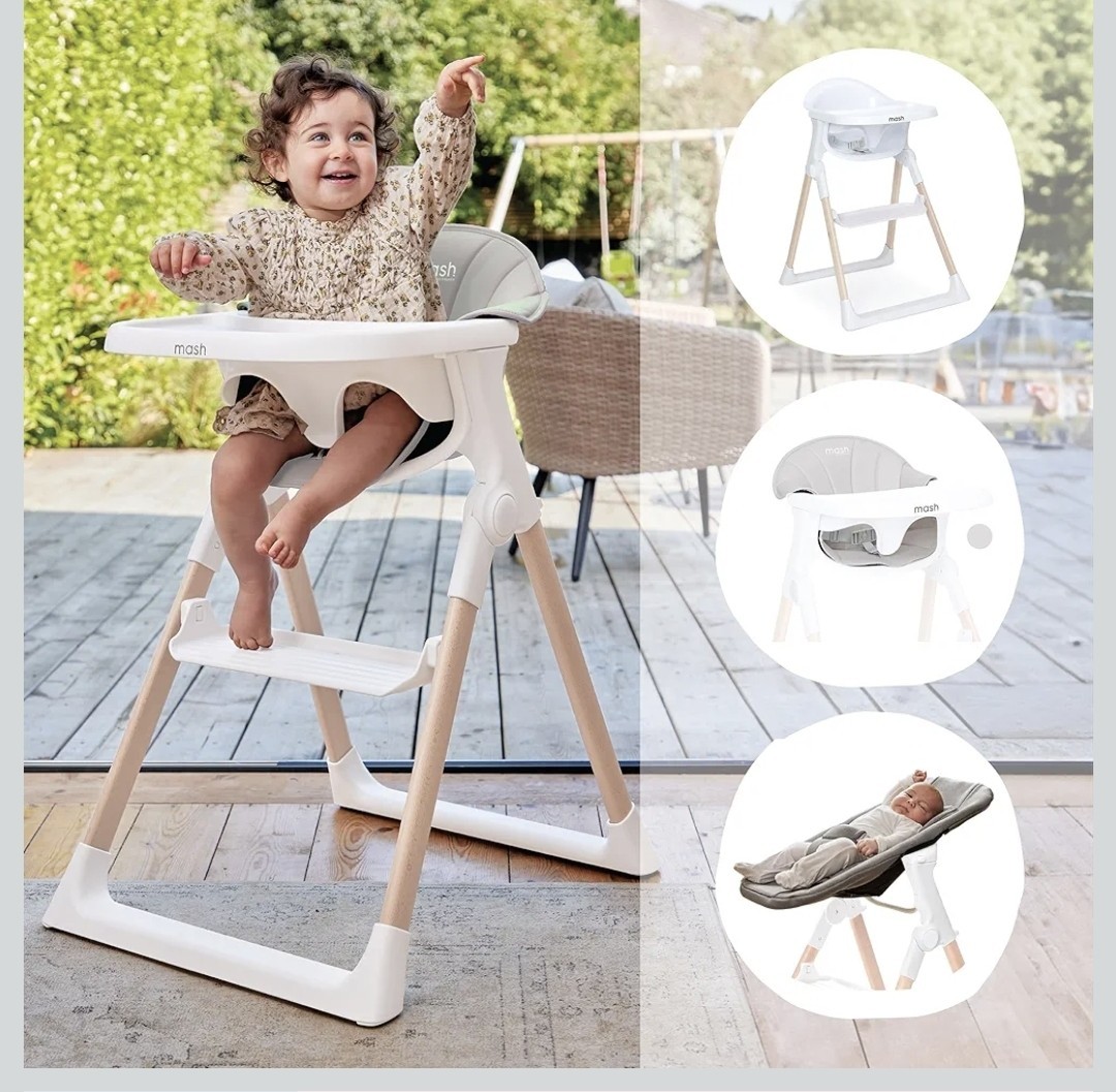 Mash High Chair Bundle Newborn Seat Toddler Seat Toast Cushion Adjustable