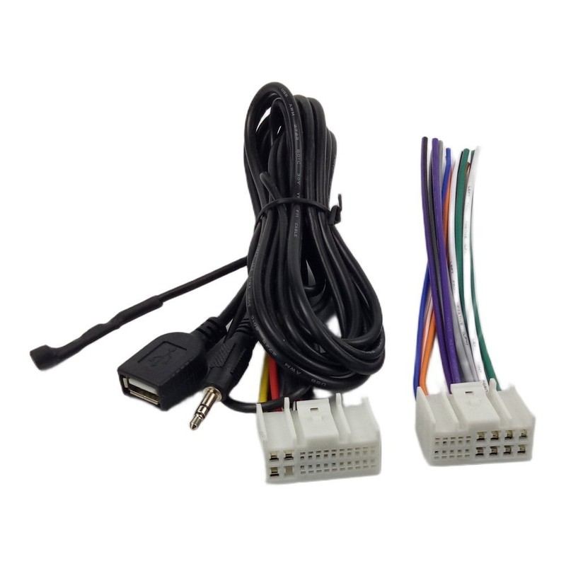 3.5MM USB Microphone + 24Pin Radio Harness for KIA K4 OEM Integration