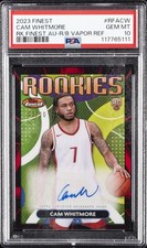 2023 TOPPS FINEST RC FINEST AUTOS R/B VAPOR #RFACW CAM WHITMORE 3/10 PSA 10