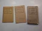 3 WW2 Booklets Military Book Collection World War Two Militaria VTG WW II WWII