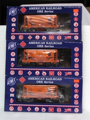 RMT 0-Gauge CNJ 3-pc Ore Car Set  with Boxes; Excellent Condition!