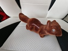 Hard Plastic Brown Squirrel Figure Ornament Collectable 26x8cm