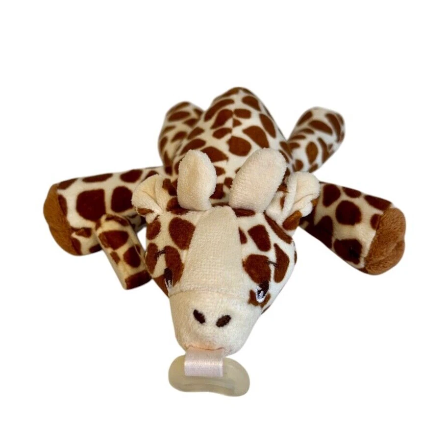AVENT Pacifier Holder Giraffe Stuffed Animal Clip Lovey Snuggle 8” - Image 4 of 4