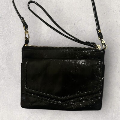 HOBO Stroll Leather Crossbody Bag Black DEFECT