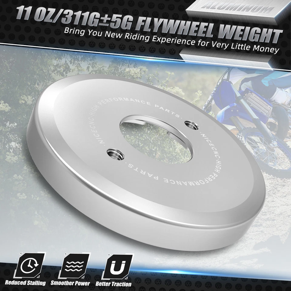 Peso del volante del motor NICECNC 11 oz para Yamaha YZ250 2003-2024 YZ250X 2016-2024 Foto 3 de 4