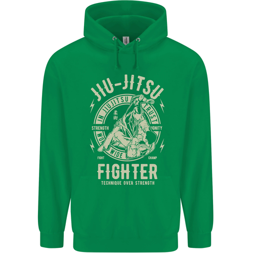 Jiu Jitsu Fighter Mixed Martial Arts MMA Childrens Kids Hoodie - Picture 51 of 80