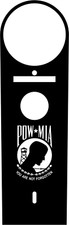 POW/MIA Metal Dash Panel Insert. Fits 94 - 07 Road Kings. Made in the USA!