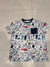 Boys Kids Gap White Island Life Beach Surf Chill Vibes T-Shirt Size XL 12