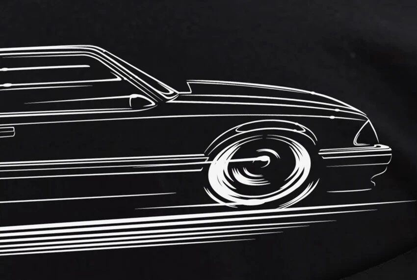 Camiseta Fox Body Mustang muesca trasera Ford LX 1987 1988 1989 1990 1991 1992 1993 Foto 2 de 4