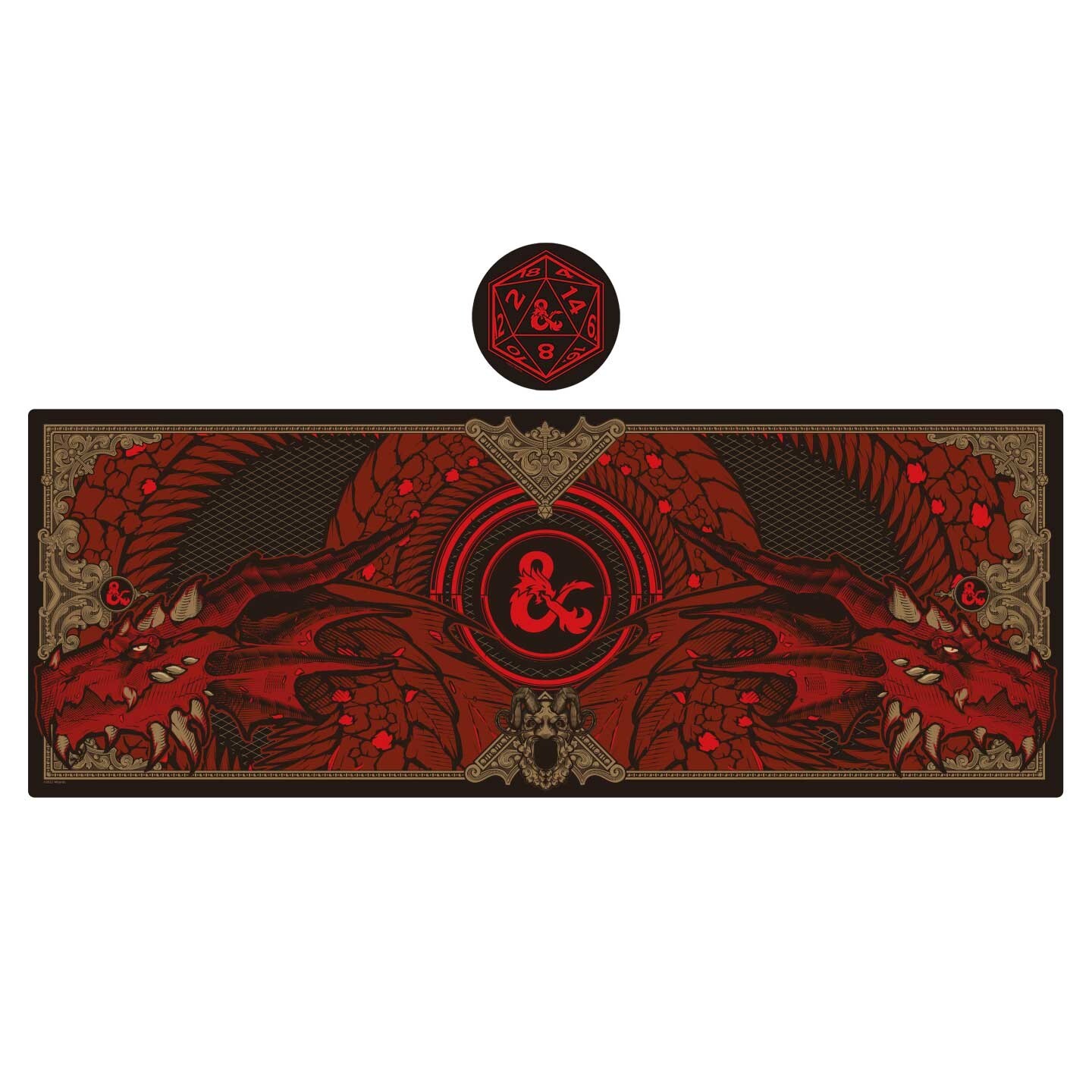 Dungeons & Dragons XL Desk Pad & Coaster Set