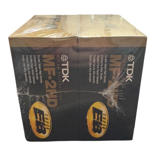 TDK MF-2HD Micro Floppy Disk Super EB 20 Pack NEW Sealed - Afbeelding 2 van 4