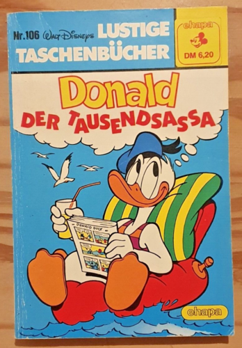 LTB 106 Funny Paperback Walt DISNEY Donald the Thousand-Sassa 1985 Edition - Picture 1 of 2
