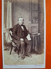 Antique 19th Century Cabinet CDV Card Photograph.  Manchester 