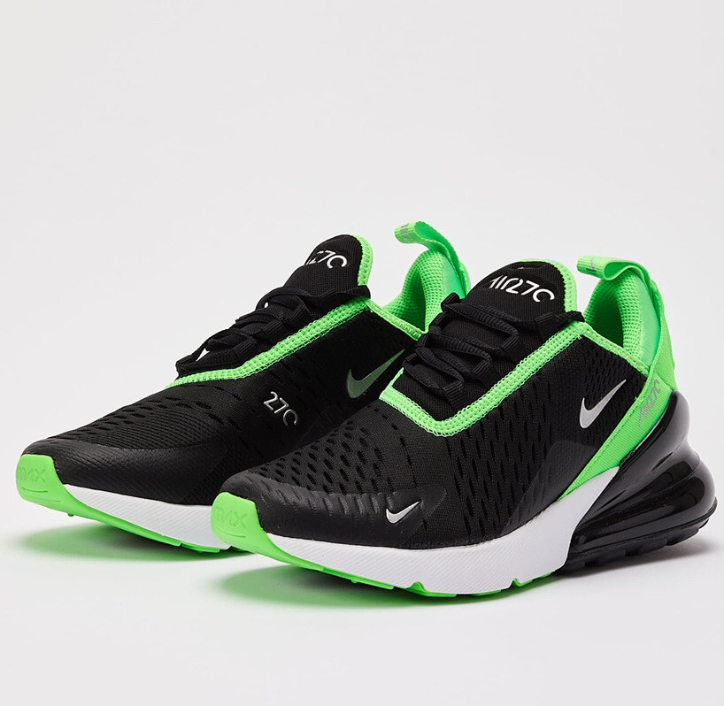 Nike Air Max 270 GS Green Strike Black 943345-021 Size 5Y u003d Women's Size  6.5 | eBay