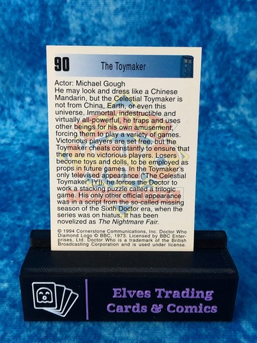 Doctor Who Series One 1 SINGLE Non-Sport Trading Card by Cornerstone 1994 - Picture 168 of 208