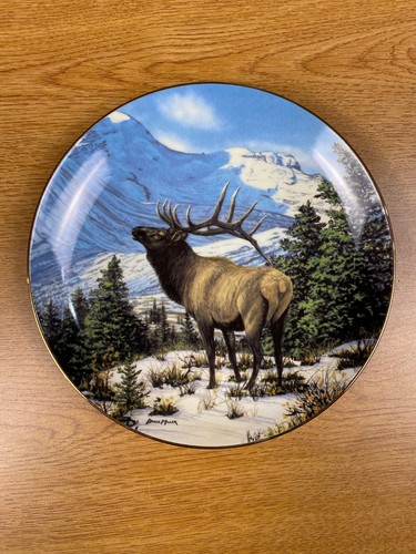 Winter Call Plate High Country Pride Collection by Bruce Miller Danbury Mint