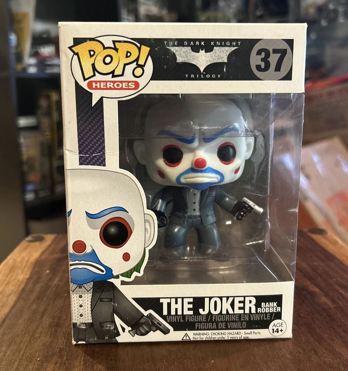 Funko Pop! DC Heroes The Dark Knight Trilogy The Joker Bank Robber #37 NOT  FAKE