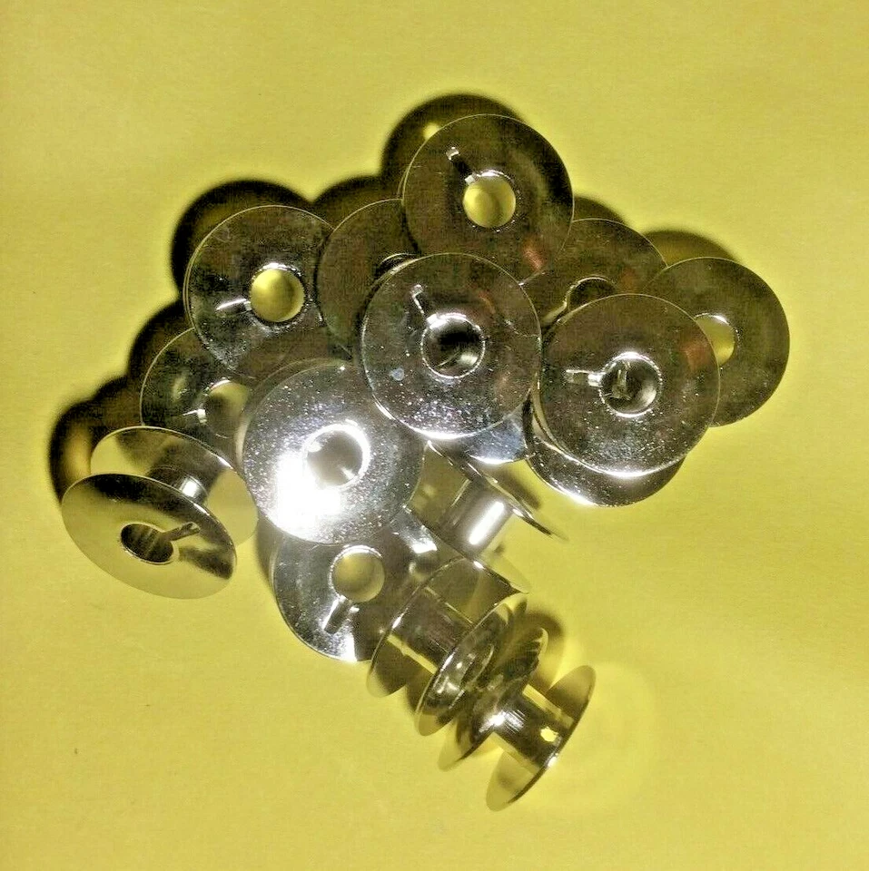 20 Metal Bobbins That Fit Bernina Sewing Machine Model 1000 1000+ 1001 1070 - Image 4 of 4