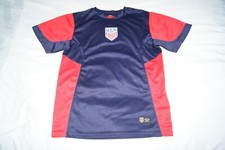 usa soccer jersey style shirt men's small navy w/ red official merchandise