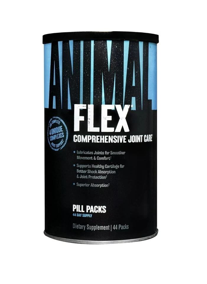 ANIMAL PAK Universal Animal Flex Joint Support 44 Pak Glucosamine Formula NEW LOOK-SAME