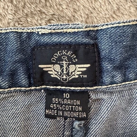 Maxi Falda De Colección Dockers Denim Botón Delantero Para Mujer Talla 10 Foto 4 de 4