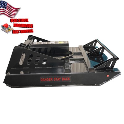 US Stock Attachments 72'' Skid Steer Brush Mower Cutter Hydraulic Heavy Duty