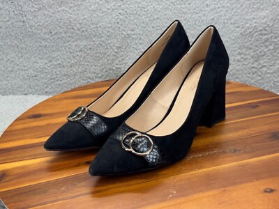 Michael By Michael Shannon Women's Izabella Block Heels Dress Shoe Size 12 Black