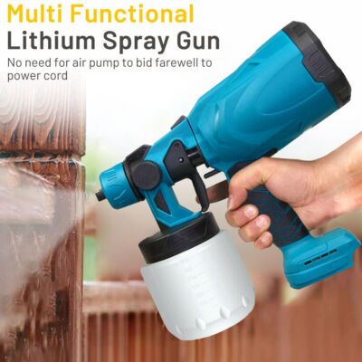 #ad #ad With 2 Battery Cordless Paint Sprayer Fence Wall Airless 21V HVLP Spray Gun Set $38.99