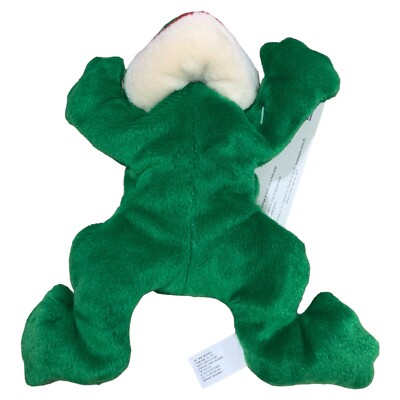Vintage Russ Beanie Bunch Frog FERGIE 8” Stuffed Animal Plush NWT