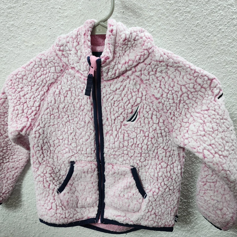 Sudadera con capucha Nautex polar con cremallera Nautica Girls, lavanda, 4 Foto 3 de 4