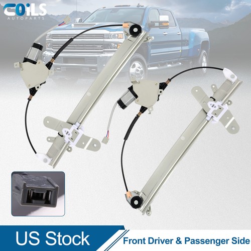 Pair Front Power Window Regulator For Lincoln Town Car 1998-2011 w/ Motor - Picture 1 of 13