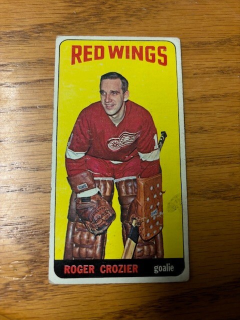 1964-65 Roger Crozier Topps tall boy hockey card - #47 - Detroit Red Wings