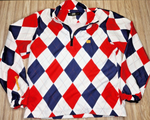 Mens Loudmouth Long Sleeve Shirt Pullover USA Golf Ryder Cup Patriotic M Argyle - Picture 1 of 6