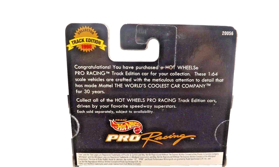 Hot Wheels Pro Racing Collector Track Edition Ricky Rudd # 10 Tide 1997 - Image 2 of 4
