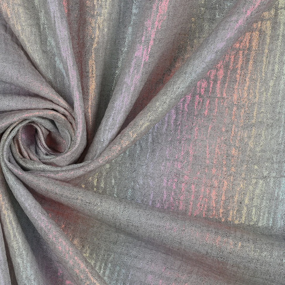 Stoff Musselin Baumwolle 0,5m Meterware Double Gauze Nähen M007 Glitzer Rainbow - Bild 2 von 4