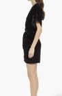 & Other Stories Velvet Wrap Dress Black 0