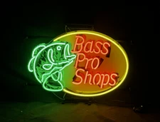 20"x13" Bass Pro Shops Neon Sign Visual Artwork With HD Vivid Printing Decor