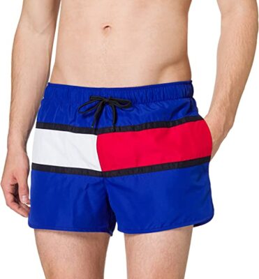 Tommy Hilfiger Runner [ Size S ] Swim Shorts Blue White New & OVP