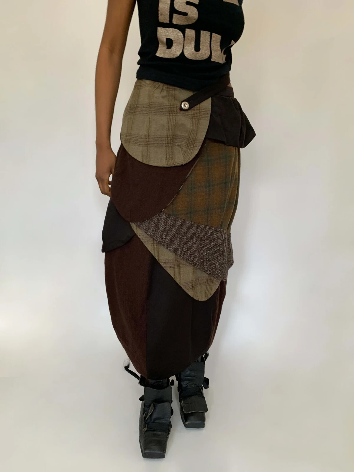 90s 20471120 Patchwork Long Skirt - image 1