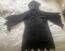 Przebieranie dziecięce: Halloween: Czarny płaszcz. Odpowiedni dla 9-11 lat