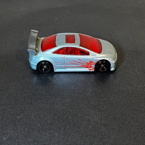 Honda Civic Si 2009 Hot Wheels Modified Rides gris - ventanas rojas - Imagen 6 de 7