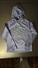 Nike Therma-Fit Graphic Training Hoodie Youth L Blue Pullover Lightweight