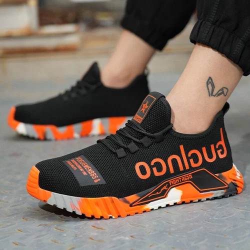 Unverwüstliche Sicherheitsarbeitsschuhe Stahlkappe Stiefel Leicht Sneaker Herrenschuhe - Bild 4 von 33