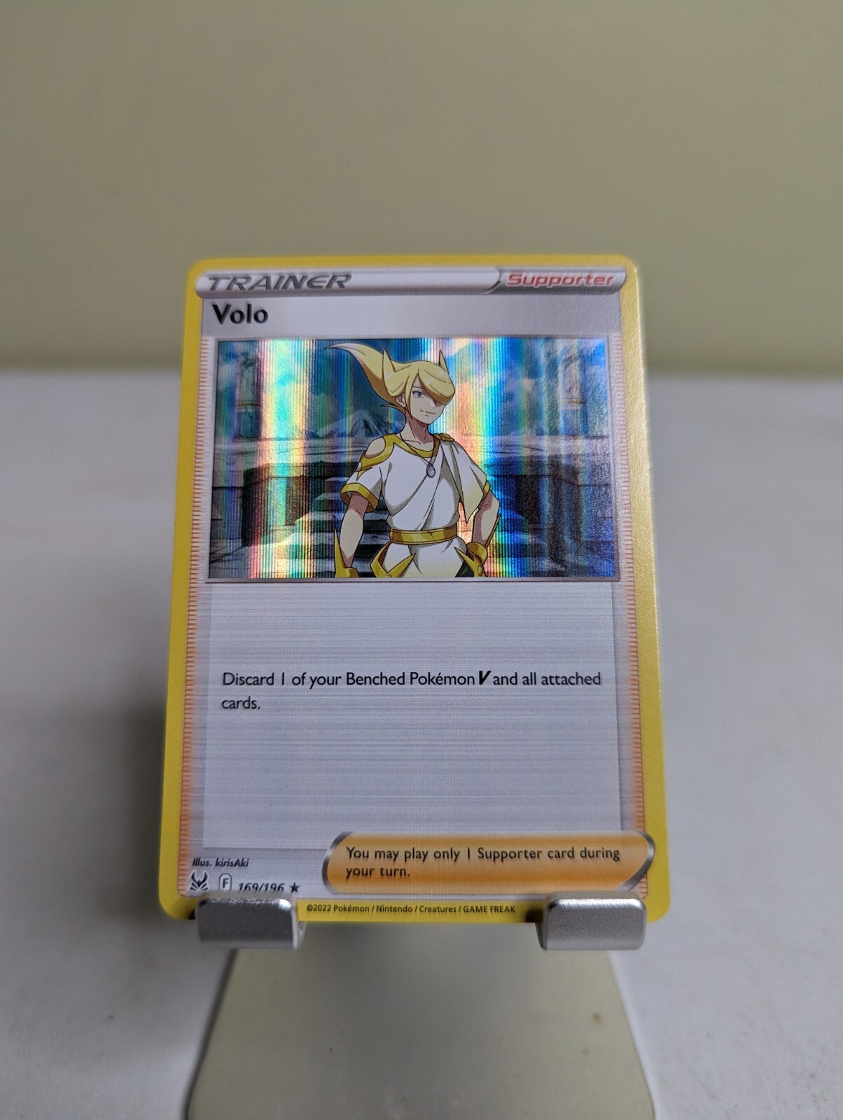 Pokemon TCG Volo Holo Rare Trainer 169/196 Lost Origin NM eBay