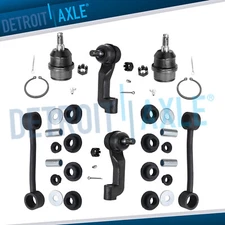 Front Ball Joint Outer Tierods Sway Bars for 2008-2011 Dodge Nitro Jeep Liberty
