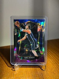 2020-21 Select Prizms Blue White Purple Ice PREMIER MAVS #150 Luka Doncic