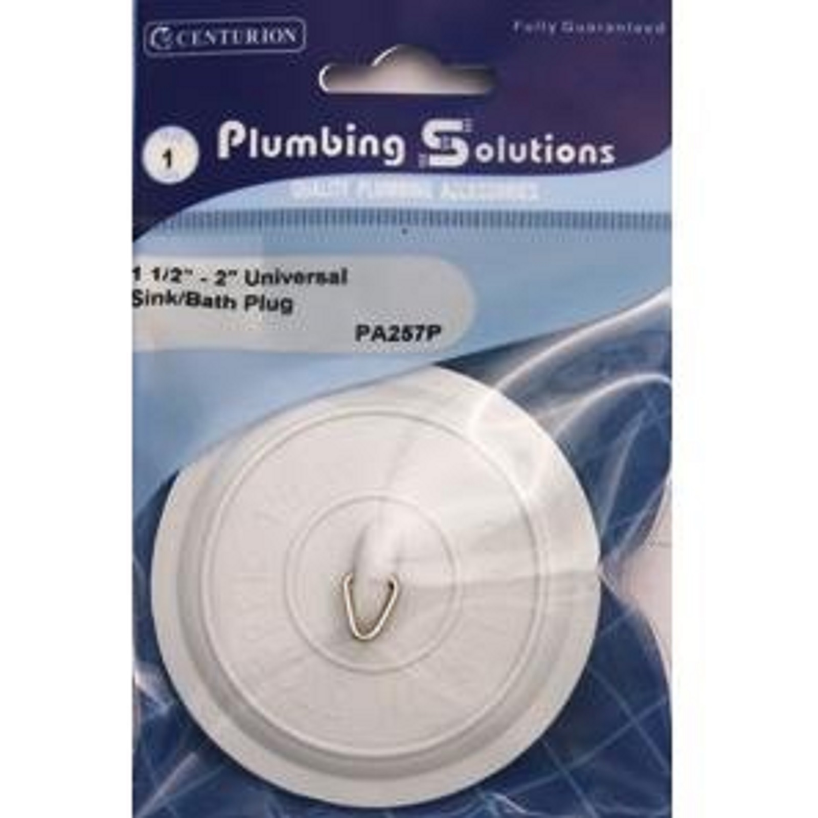 1 1/2"" - 2"" White PVC Universal Sink/Bath Plug